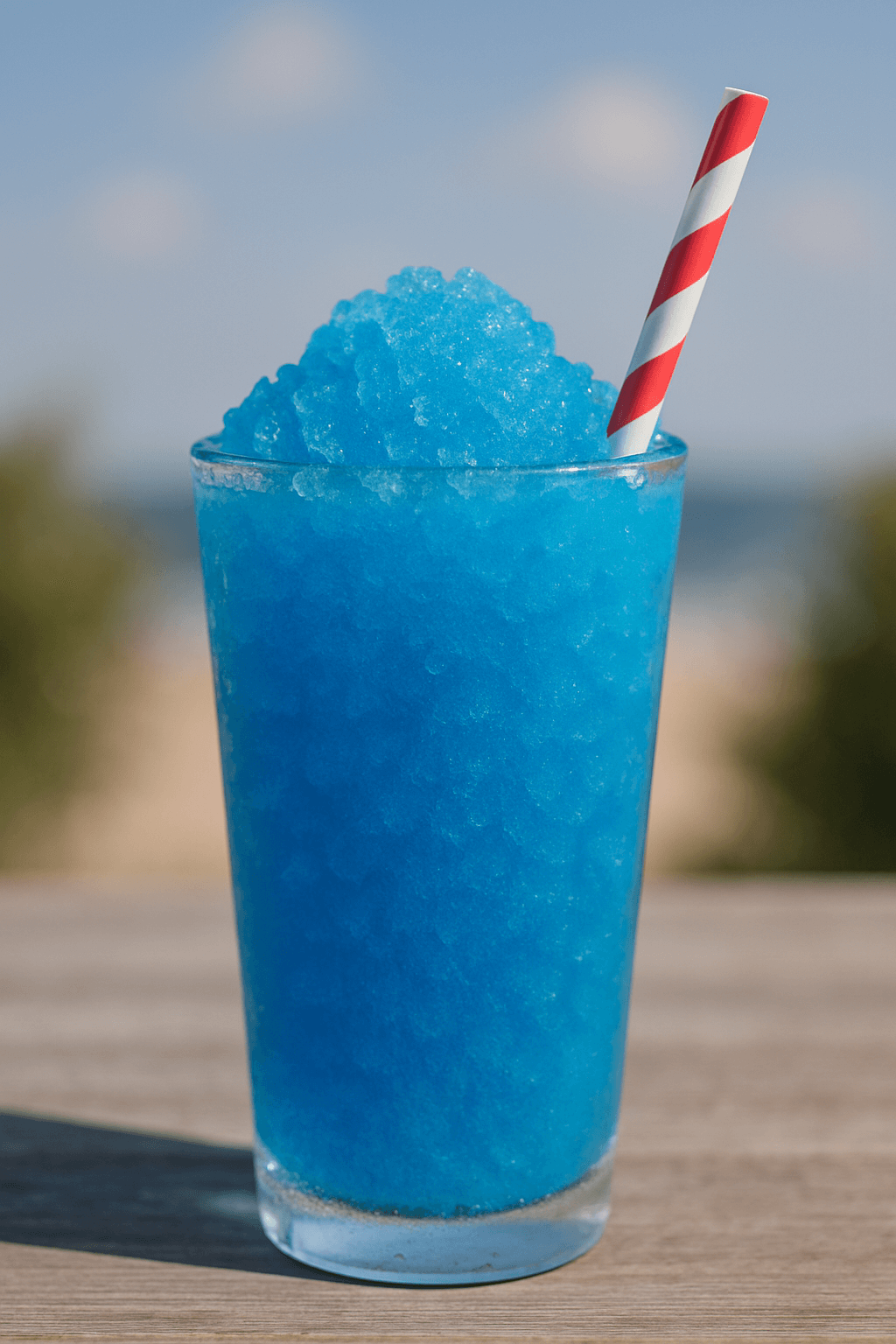 blå slushice